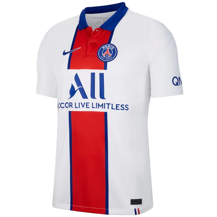 Tailandia Camiseta Paris Saint Germain 2ª 2020/21 Blanco
